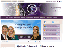 Tablet Screenshot of blychiropractic.com